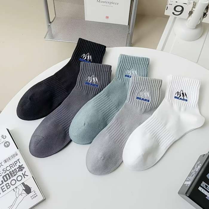 3 Pairs Multicolor One Size High Elastic Socks