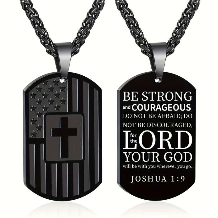 1 Piece Black Jesus Theme Pendant