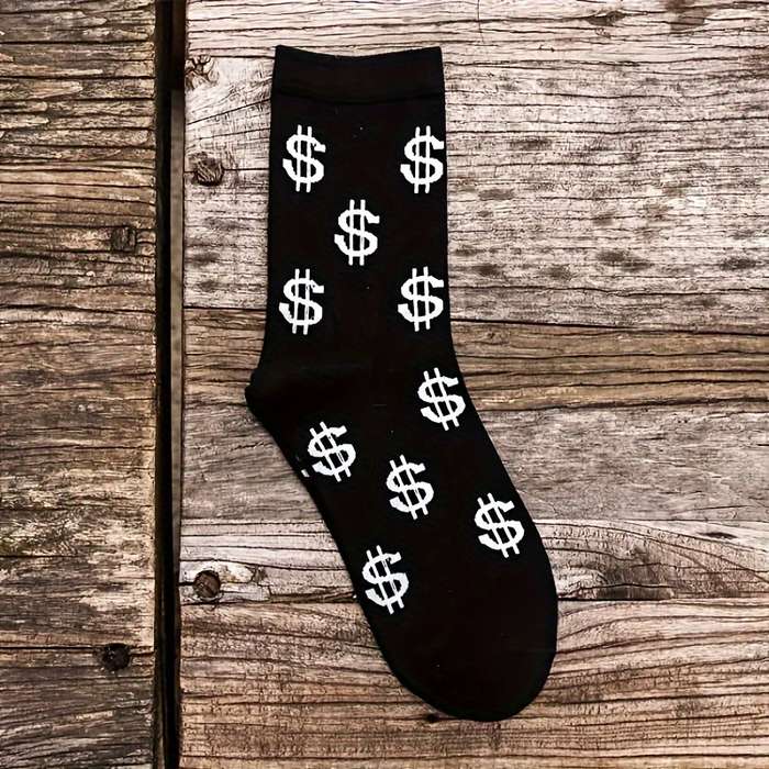 5 Pairs Mixed Color One Size High Elastic Socks