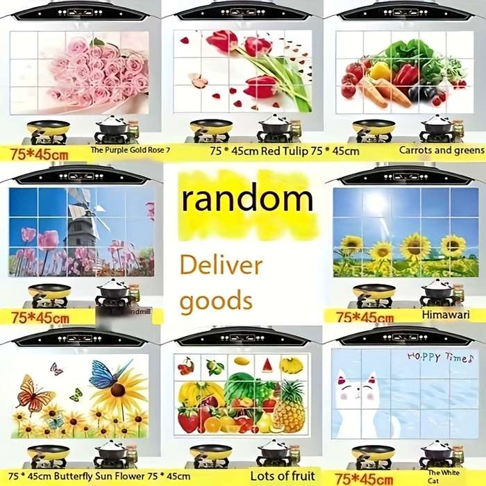 1PC Wall Stickers75cmx45cm Pattern RAndom One