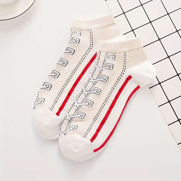 5 Pairs Mixed Color One Size High Elastic Socks