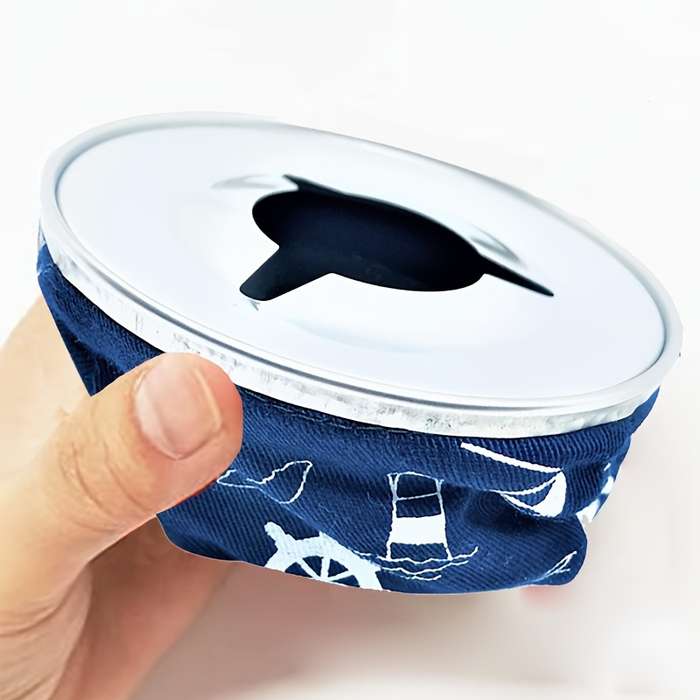 1pc Stainless Steel Ashtray with Windproof Canvas Sandbag Portable Cigarette Holder for Cars RVs
