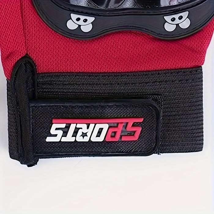 1 Pair Red Outdoor Sports Gloves