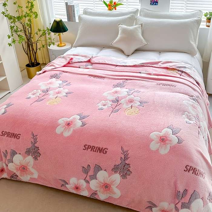 1ps Blanket Color Happiness Flowers Bloom size 120x200cm