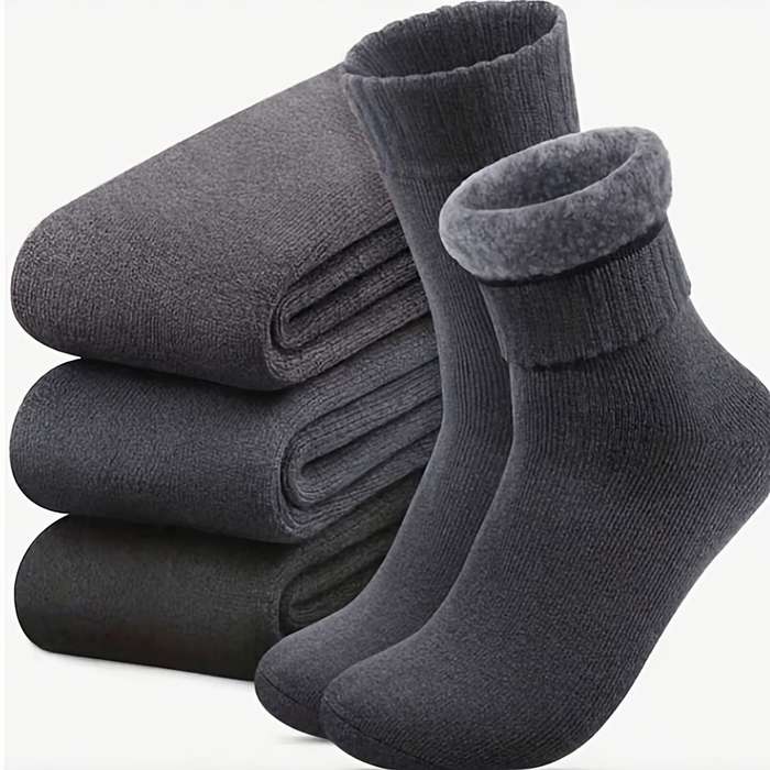 Sock 3Pairs Black  One Size