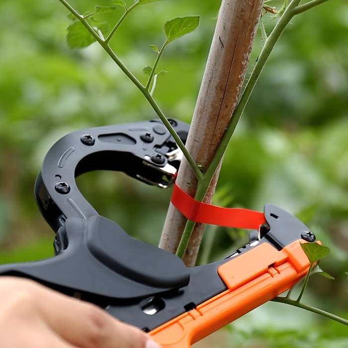 1 Set Orange Plant Tying Machine For Grapes With 10 Rolls Tapes 10000Pcs Staples