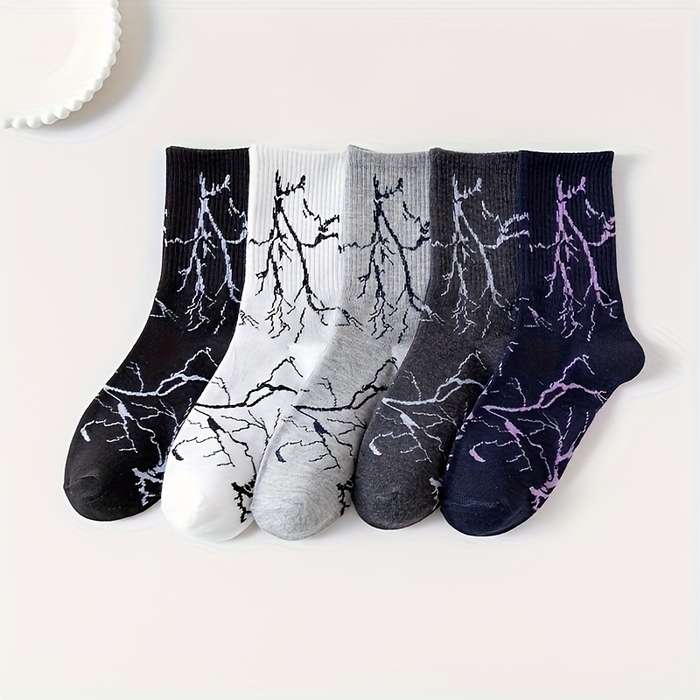 5 Pairs Multicolor High Elastic Socks