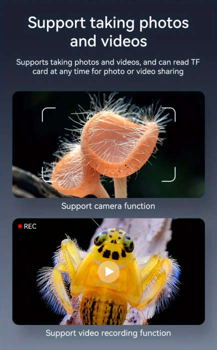 1set 1000x digital microscope 8led real shot rendering computer microscope electron biological microscope details 4