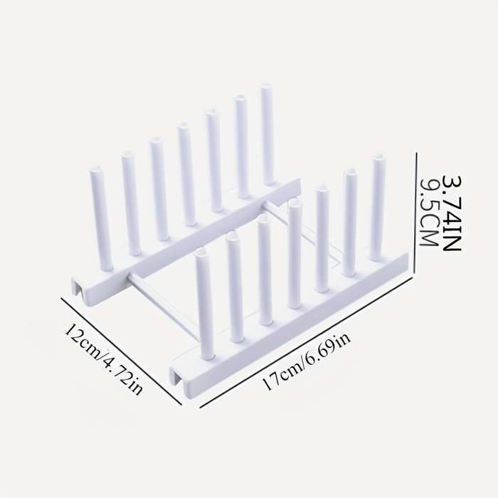 1pc Sleek Design Stainless Steel Kitchen Organizer Pot Lid Spoon Holder Rack Detachable Cook