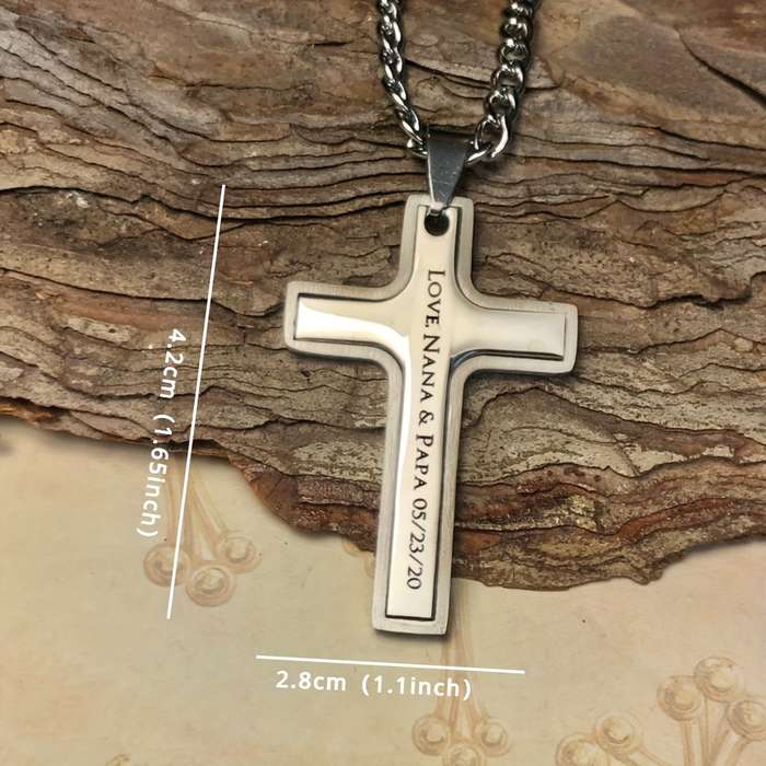 1 Piece Silvery Jesus Theme Pendant