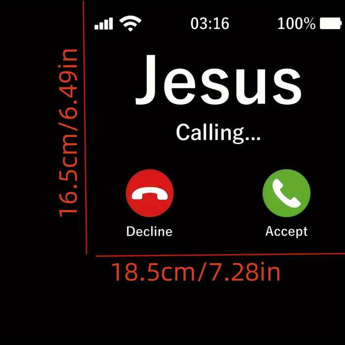 1pc Jesus Christian Themed Stickers
