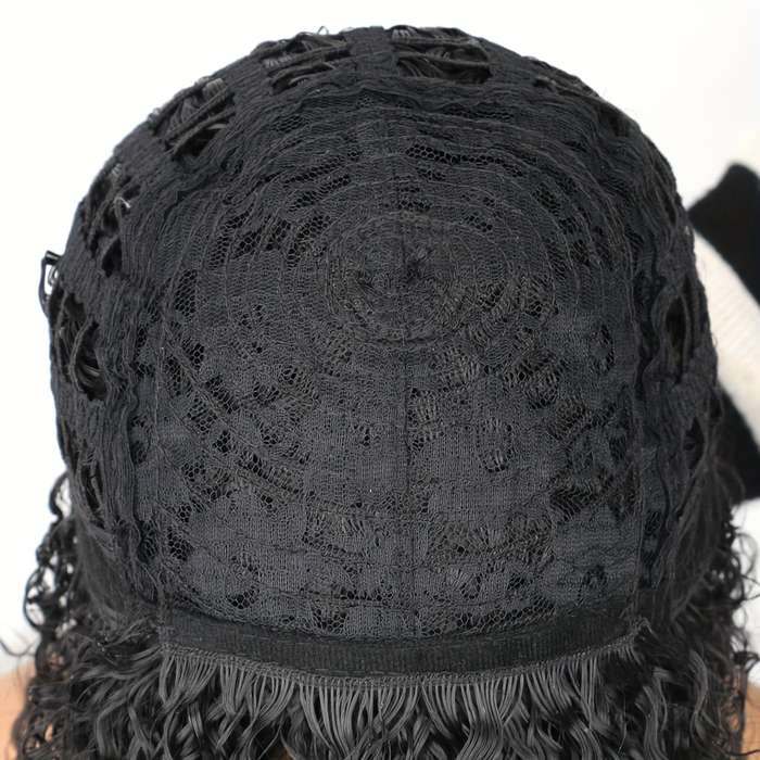 1Pc Dark Brown 30.48cm Fashion Design Wig