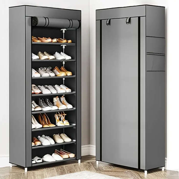 Layer Shoe Organizer] 6/8/10 Layer Multi Functional Shoe Organizer | Easy to Assemble, Portable Stor