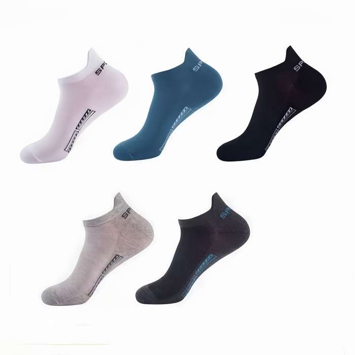 6 Pairs Of White One Size High Elastic Socks
