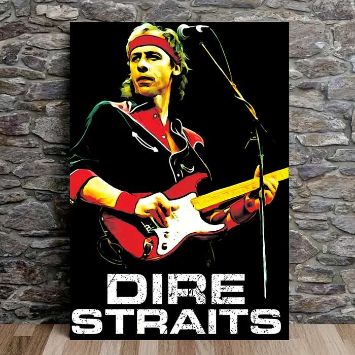 1pc  Frameless Dire Straits Sultans of Swing Music Canvas Poster Wall Art Vibrant Rock Band Pr