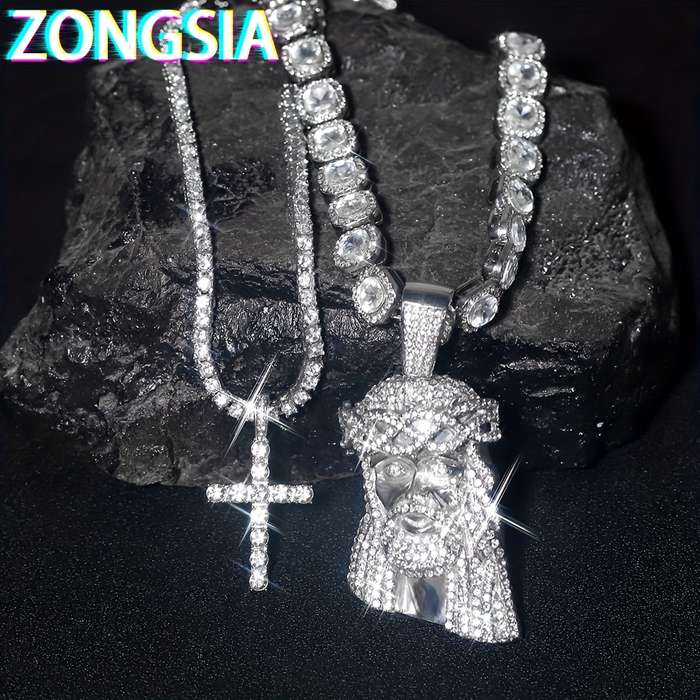 1 Piece Silver Color Jesus Theme Pendant