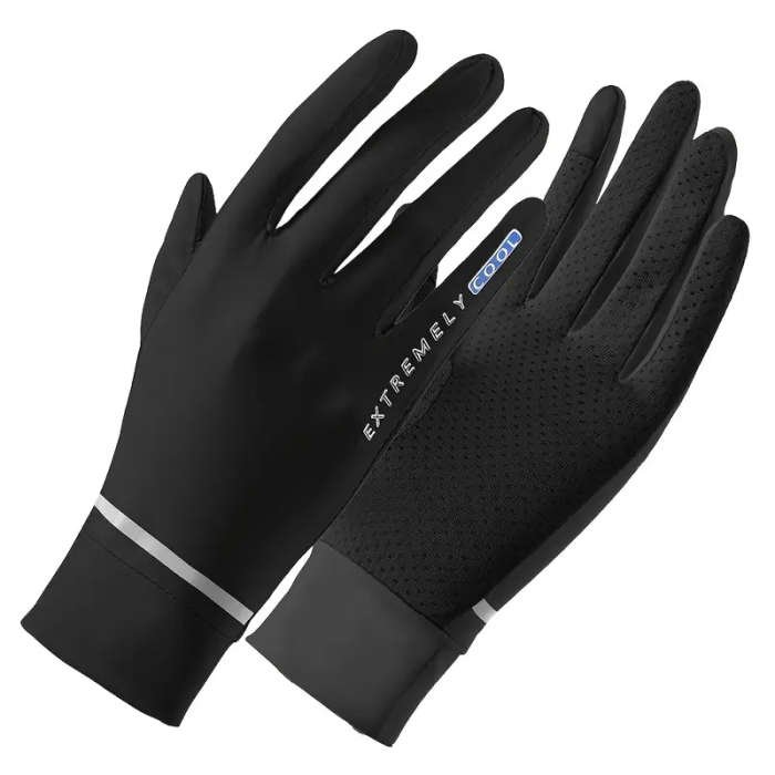 1 Pair Womens Summer Ice Gloves Breathable Stretchy Touchscreen Compatible Sun Protection