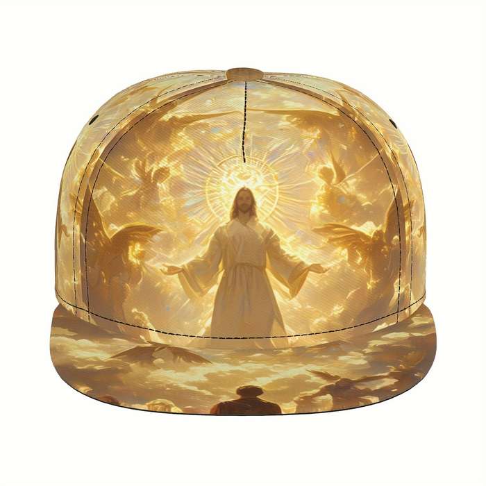 1pc Wkhrsyt Vintage Jesus Christ Print Baseball Cap 1PC Unisex Lightweight Snapback Hand Washabl