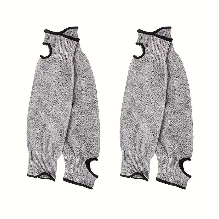 4Pcs Grey 45cm Thumb Hole Model Multi Purpose Work Gloves
