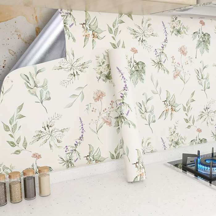 1PC Wall StickersMorning Flowers And Evening Flowers H210.5m LongX44cm Wide