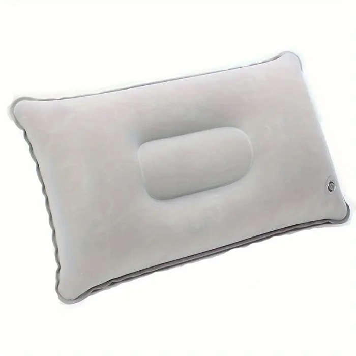 1pc Versatile Preppy Inflatable Pillow for Office Camping Hiking Travel and Nap Ultralight PVC Easy