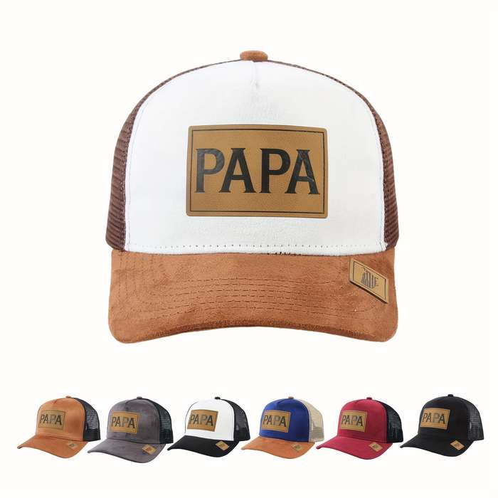 1pc Breathable Mesh Baseball Cap for Men Women Adjustable Sun-Protective Trucker Hat with Tren