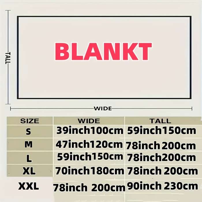 1ps Blanket Color Crystal Blue With White Edges size XXL