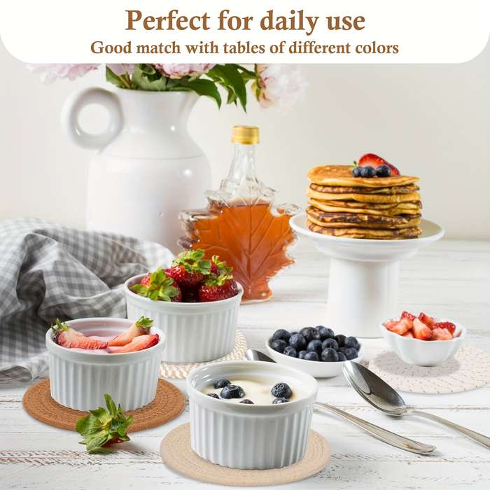 4pcs 17.78cm Heat Insulation Mat Set Durable Kitchen Hot Pad and Pot Mat Protect Countertops