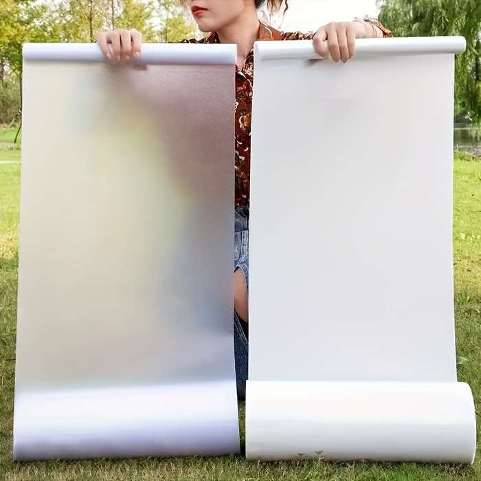1pc Pure Matte Size 60x200cm 23.62x78.74IN Door Window Sticker