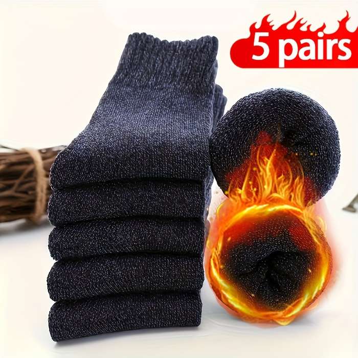 Sock 5Pairs Coffee  One Size
