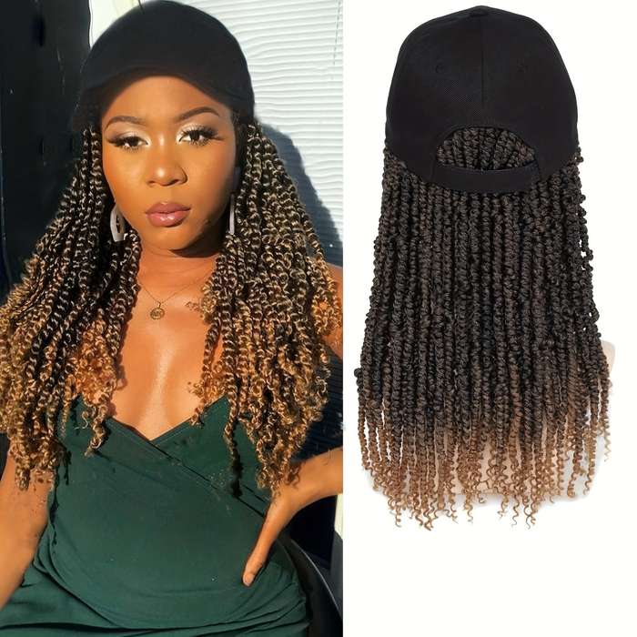 1Pc Brown 35.56cm Fashion Design Wig