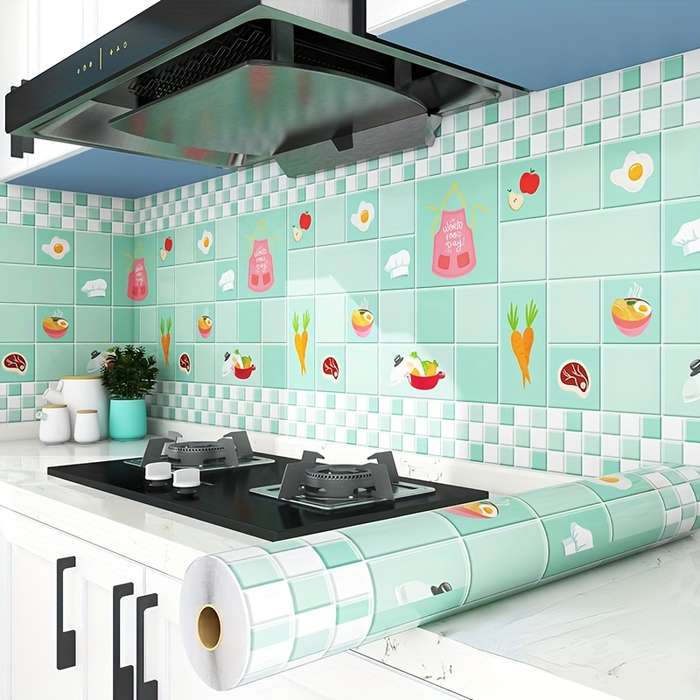 1PC Wall StickersBlue60X500CM