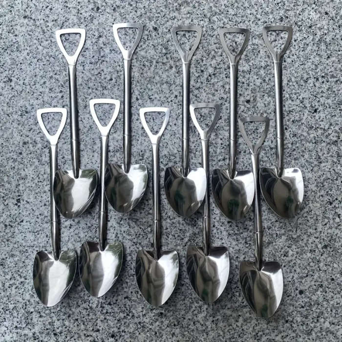 10 Pieces Stainless Steel Ice Cream Scoops
