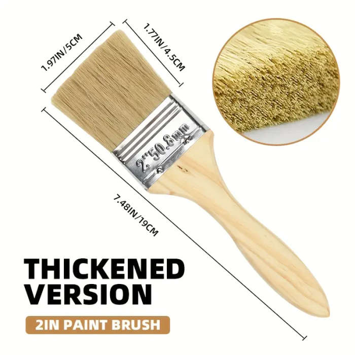 15 Pieces Wooden Paint Brushes with Gourd Handles