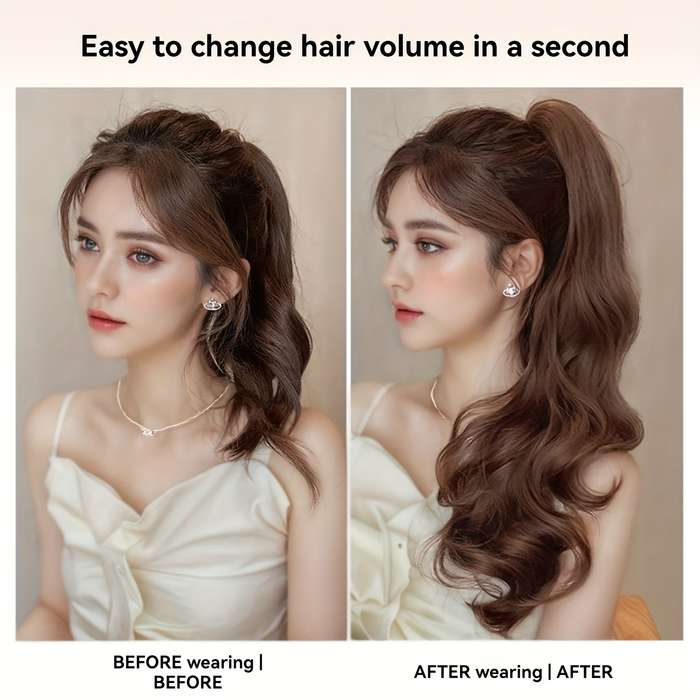 1Pc Brown Black 50.8cm Fashion Design Wig