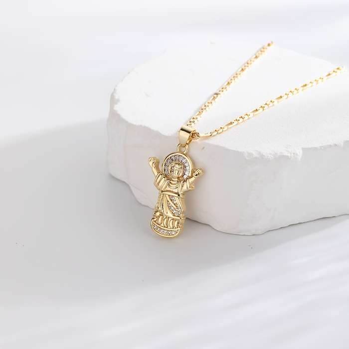 1 Piece Pendant Necklace Jesus Theme Pendant