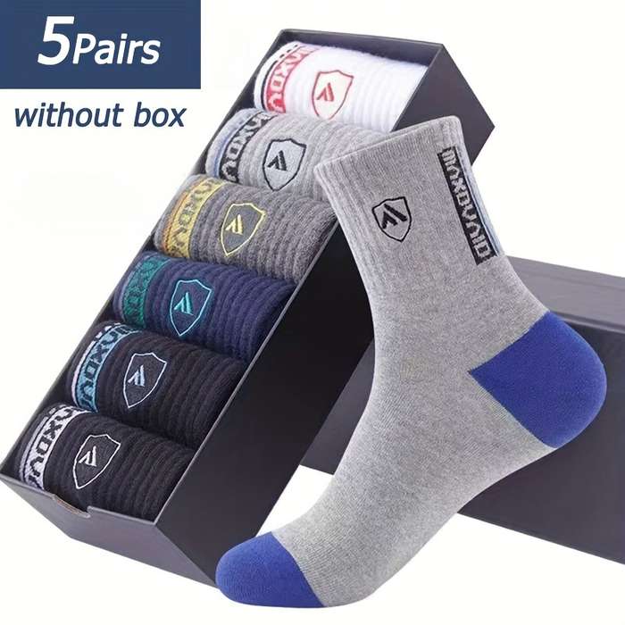 Sock 5 Pairs Of Mixed Colors  One Size