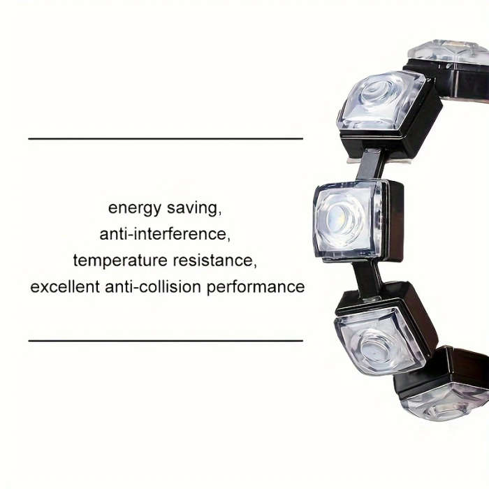 2pcs Universal Car Led DRL Daytime Running Light Flexible 6SMD White Driving Bulb Car Styling DC 12V