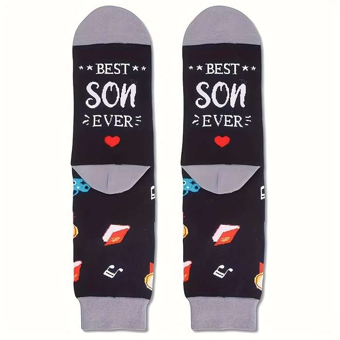 1 Pair Black One Size Socks