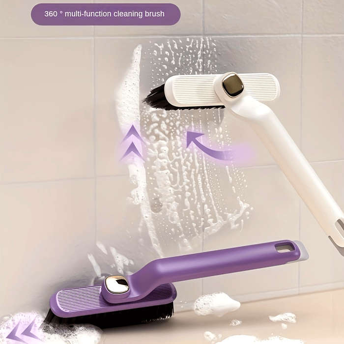 1pc 360 Rotating Tile Master 3-in-1 Hard Bristle Cleaning Brush Multi-Functional Gap Scrubber fo