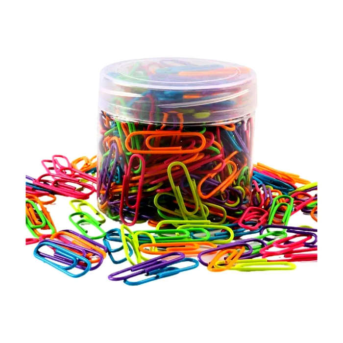 200 Pcs Multi-Color Mini Rust-Proof Stainless Steel Paper Clips