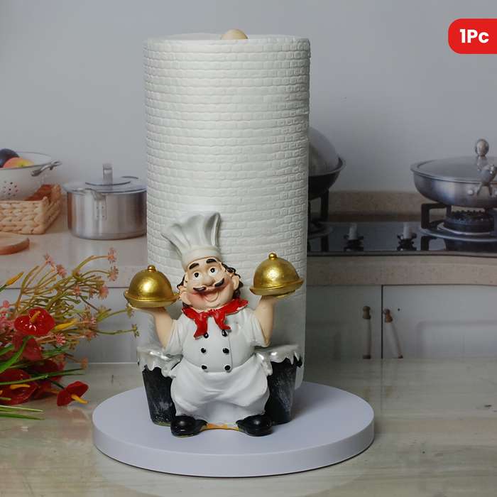1pc Chef Double Tray Paper Towel Holder