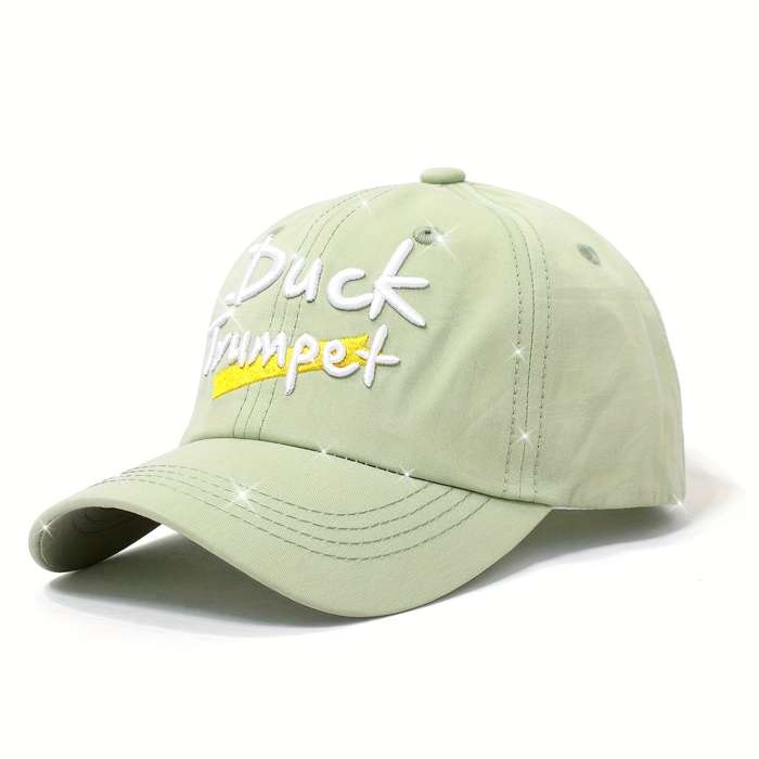 1pc Youngsters' Breathable Cotton Baseball Cap with Cartoon Embroidery Perfect for Outdoor Activit