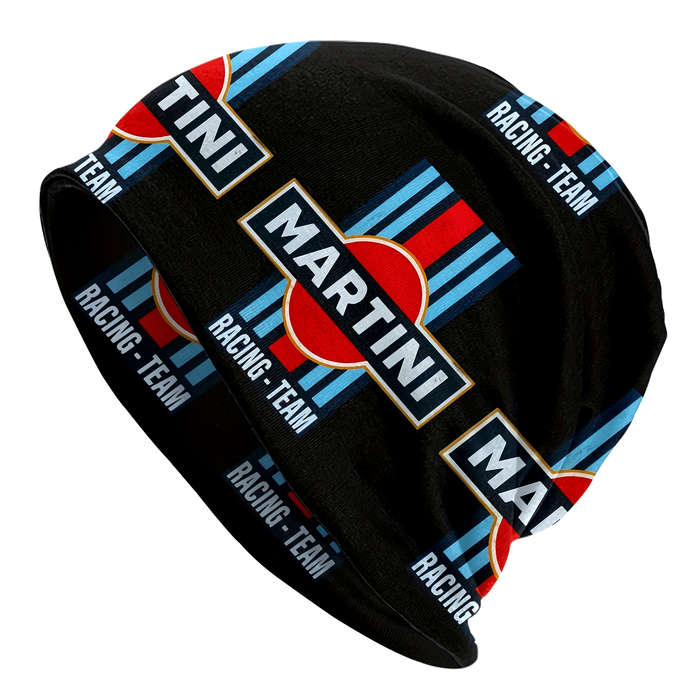 1pc Martini Racing Team Splicing Thin Beanies Caps Outdoor Activity Men Women Gift Choice P