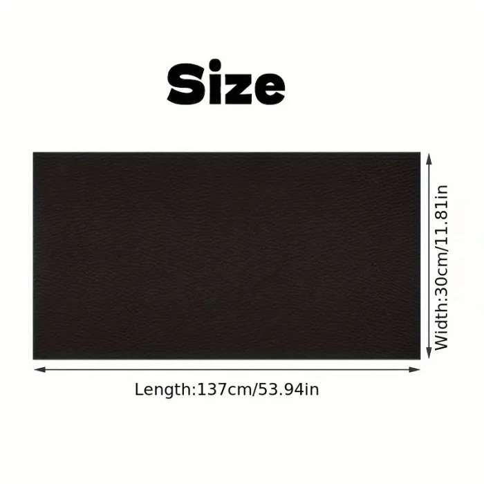 1 Piece Of Faux Leather Beige