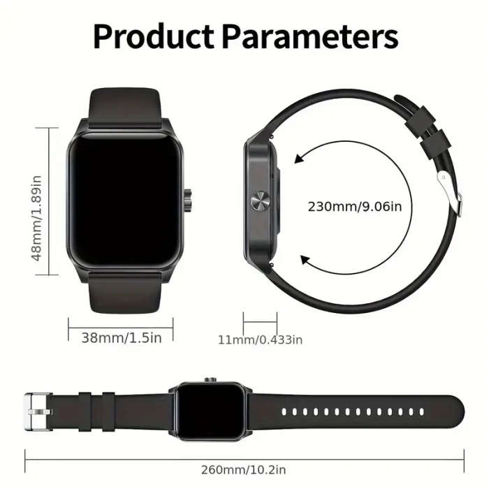 Smartwatch 3D Dynamic Sports Plant Growth Dial 1.85-Inch Large Screen True Smart Call Watch 100+ Spo