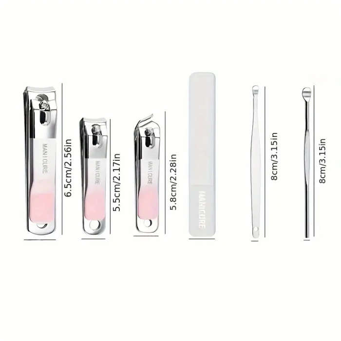 10pcs Professional Nail Clipper Set for Men Featuring a Luxurious Stainless Steel Manicure Tool Kit