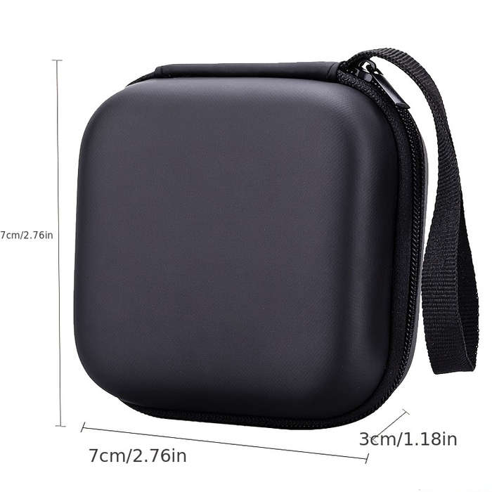 1pc Compact Mini EVA Hybrid Shell Storage Box Durable Easy-to-Carry Organizer for Earphones