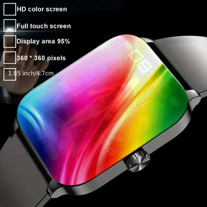 Smartwatch 3D Dynamic Sports Plant Growth Dial 1.85-Inch Large Screen True Smart Call Watch 100+ Spo