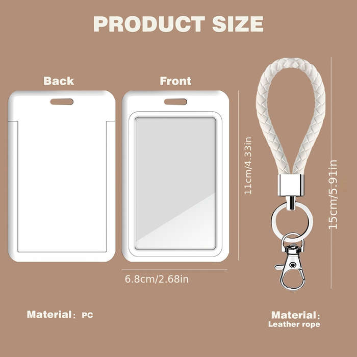 1pc One Pack Coffee Print Series Doctor Nurse Card Holder Bus Card Holder Campus Student ID Card Ho